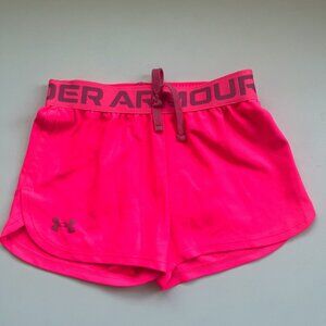 Girls Pink Under Armour Shorts